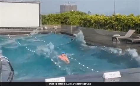 taiwan earthquake pool video